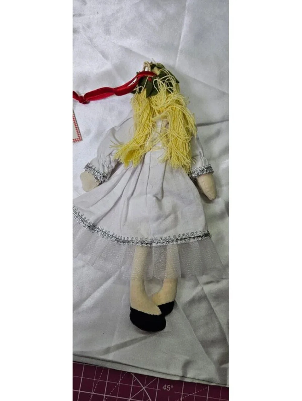 Pottery Barn Kids Swedish Girl Christmas Ornament | Cloth Doll Ornament